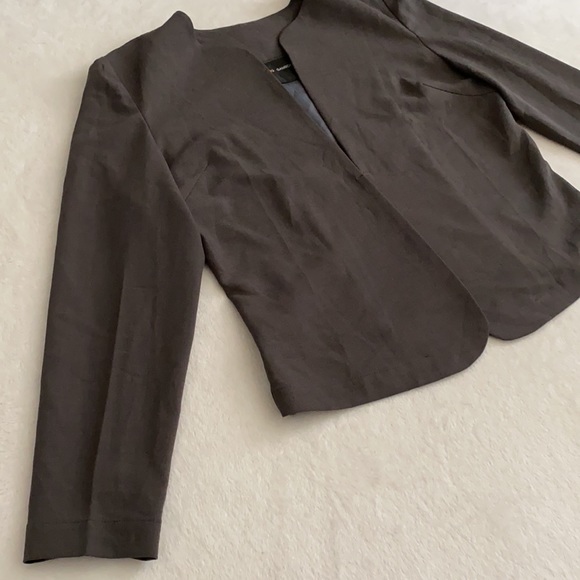 MG Gamboa | Clasp Closure Lined Layering Jacket Philippines Dark Gray (S) - Picture 3 of 15